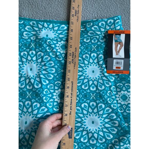 NWT Tranquility Skort 2XL Boho Geometric Pull On Stretch Blue Athletic Golf XXL - Picture 13 of 16